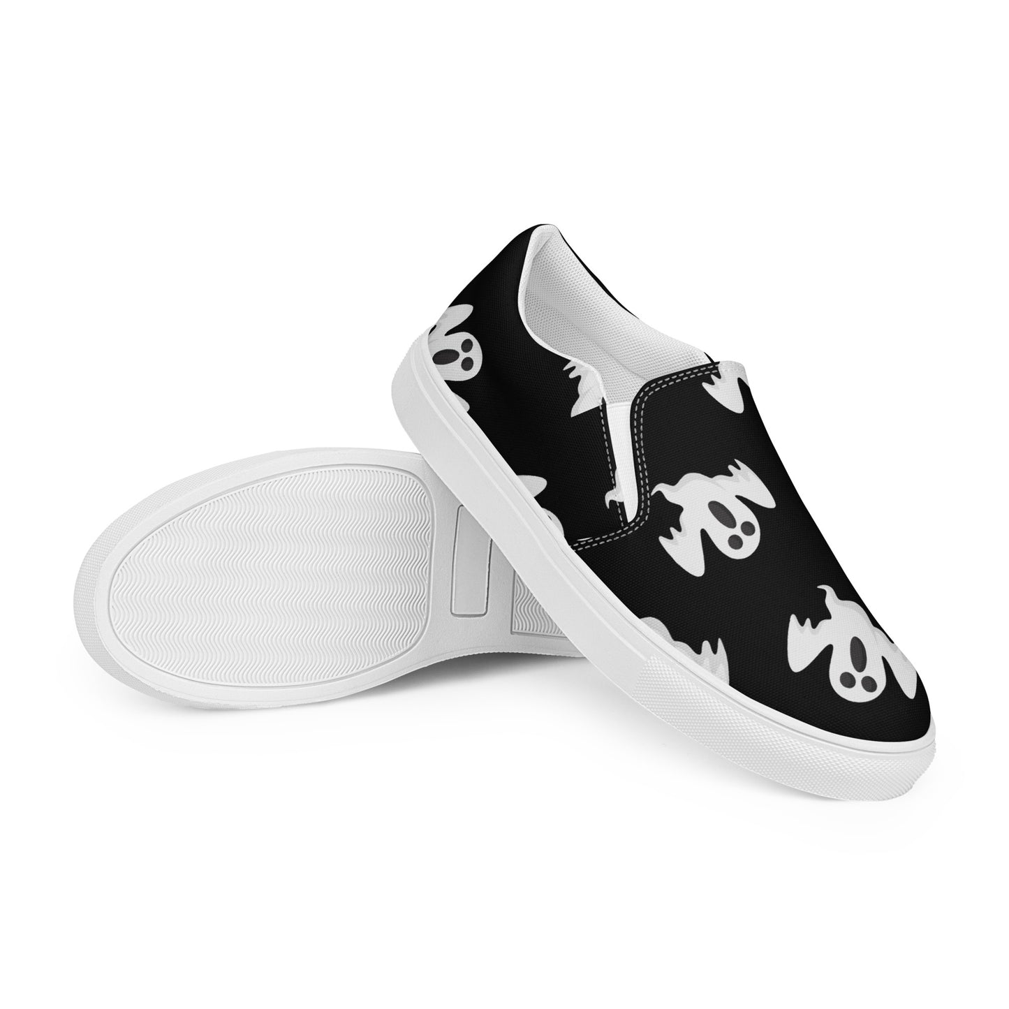 Chaussures à enfiler en toile pour femmes - Halloween - Fantômes