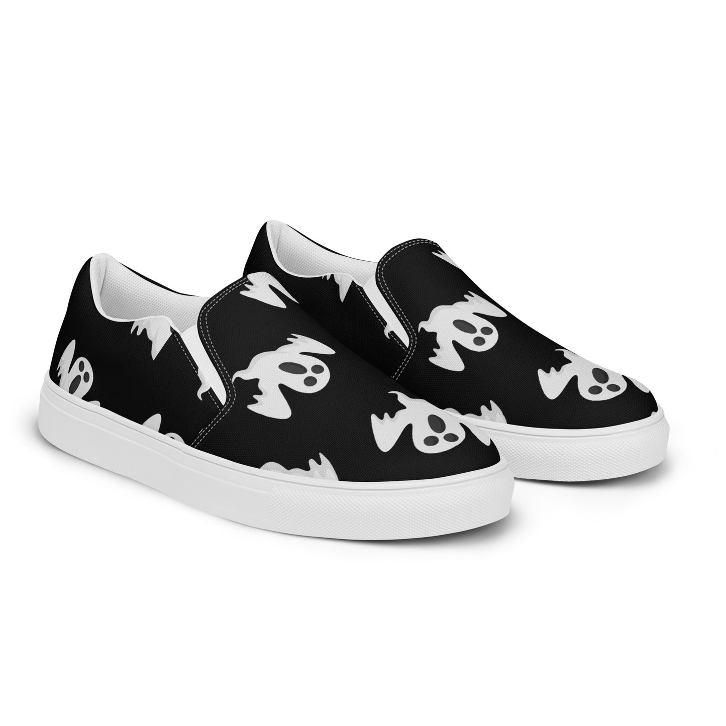 Chaussures à enfiler en toile pour femmes - Halloween - Fantômes