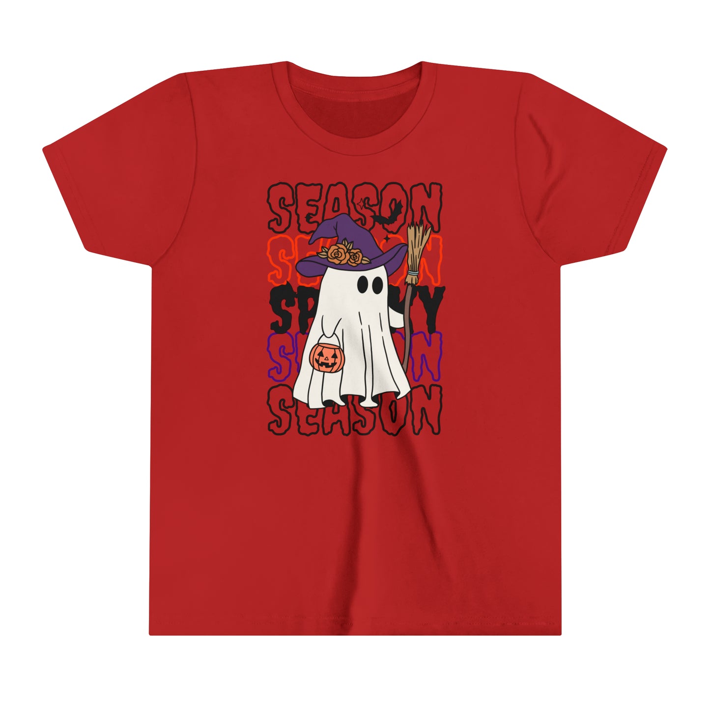 Youth Short Sleeve Tee - Halloween - Little Ghost - 13