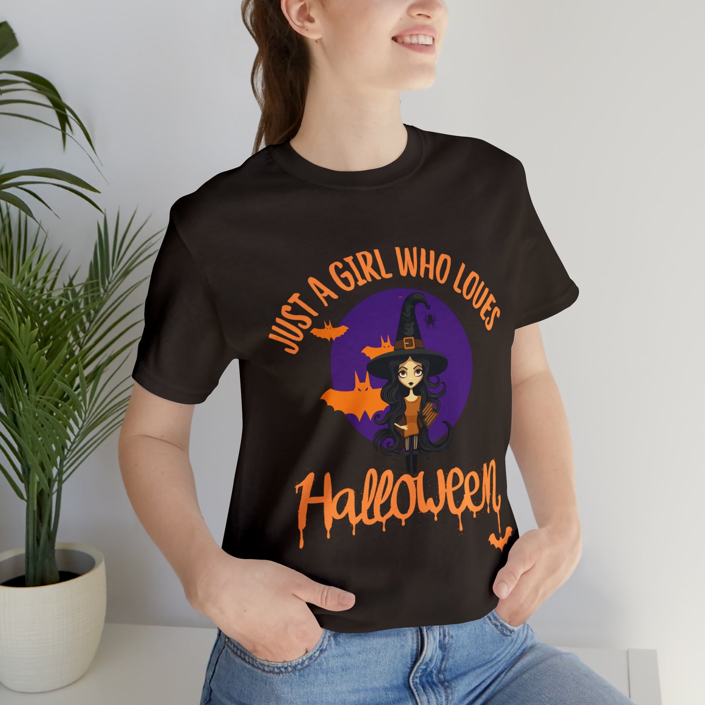 Camiseta de manga corta Unisex Jersey - Halloween - Sólo una niña - 01