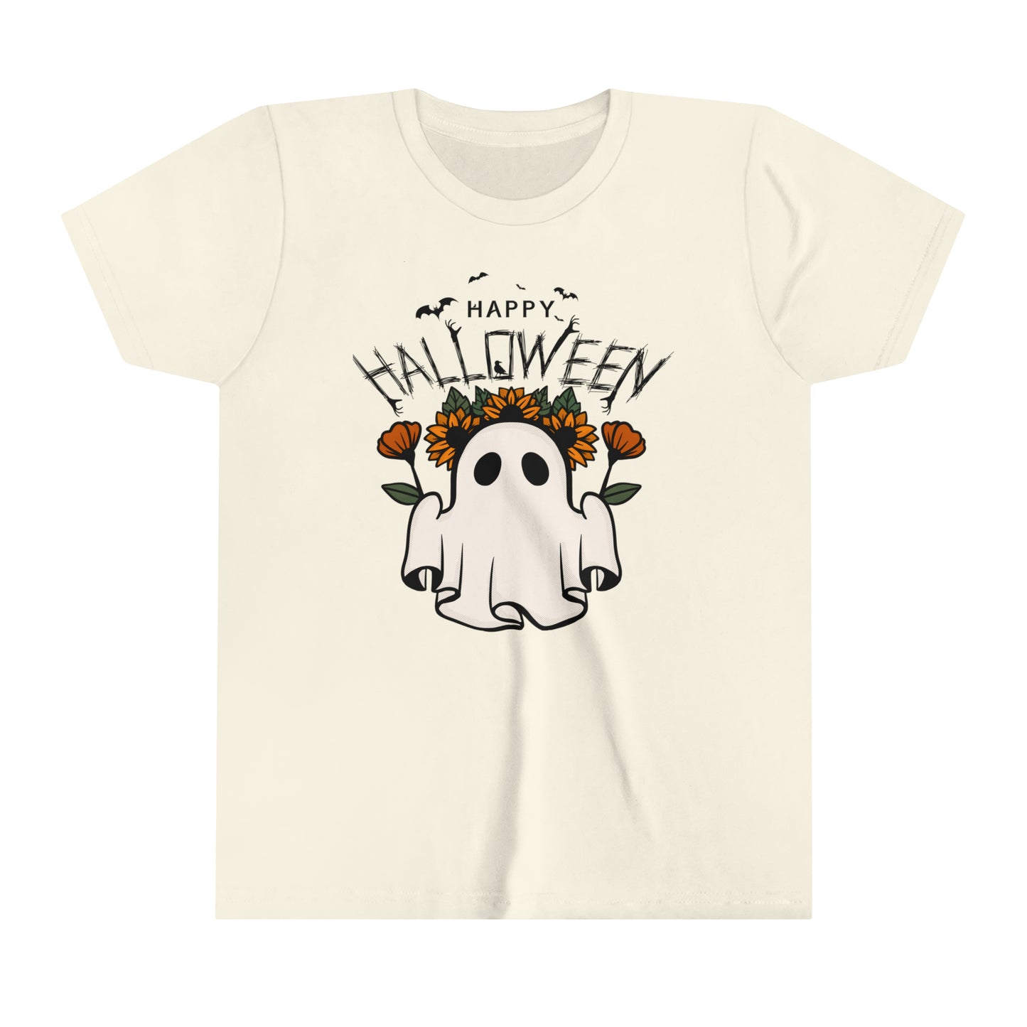 T-shirt à manches courtes pour jeunes - Halloween - Petit Fantôme - 03