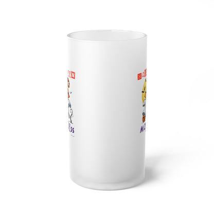 Frosted Glass Beer Mug - Halloween - Little Ghost - 04