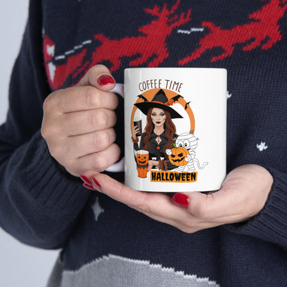 Mug en céramique 11oz - Sorcière d'Halloween - 01