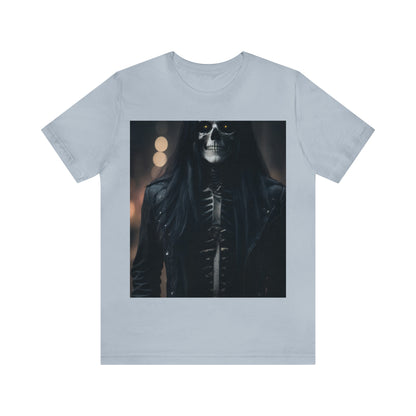 Camiseta de manga corta Unisex Jersey - Halloween Skeleton man AI - 01