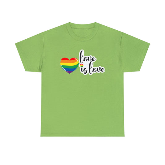 Tee-shirt unisexe en coton épais - Love is Love - 02