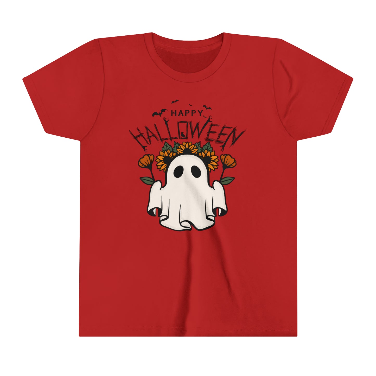 Youth Short Sleeve Tee - Halloween - Little Ghost - 03