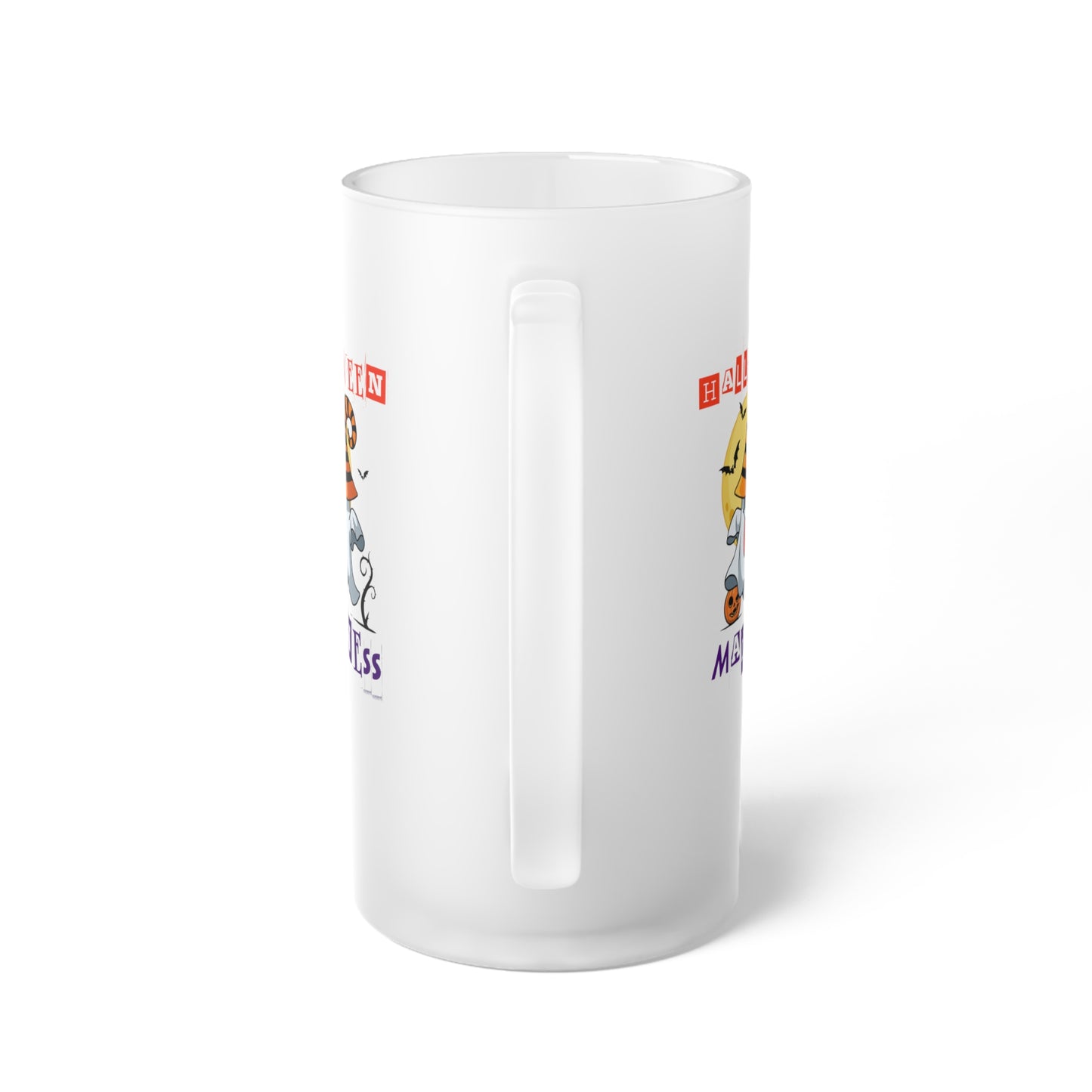 Frosted Glass Beer Mug - Halloween - Little Ghost - 04