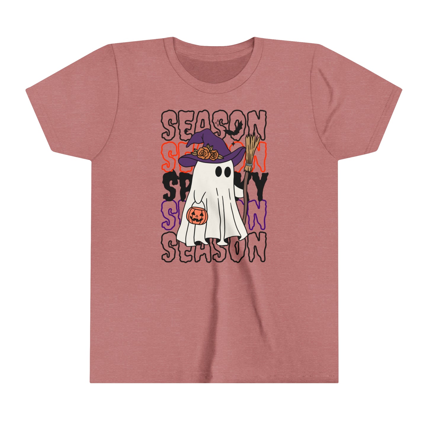 Youth Short Sleeve Tee - Halloween - Little Ghost - 13