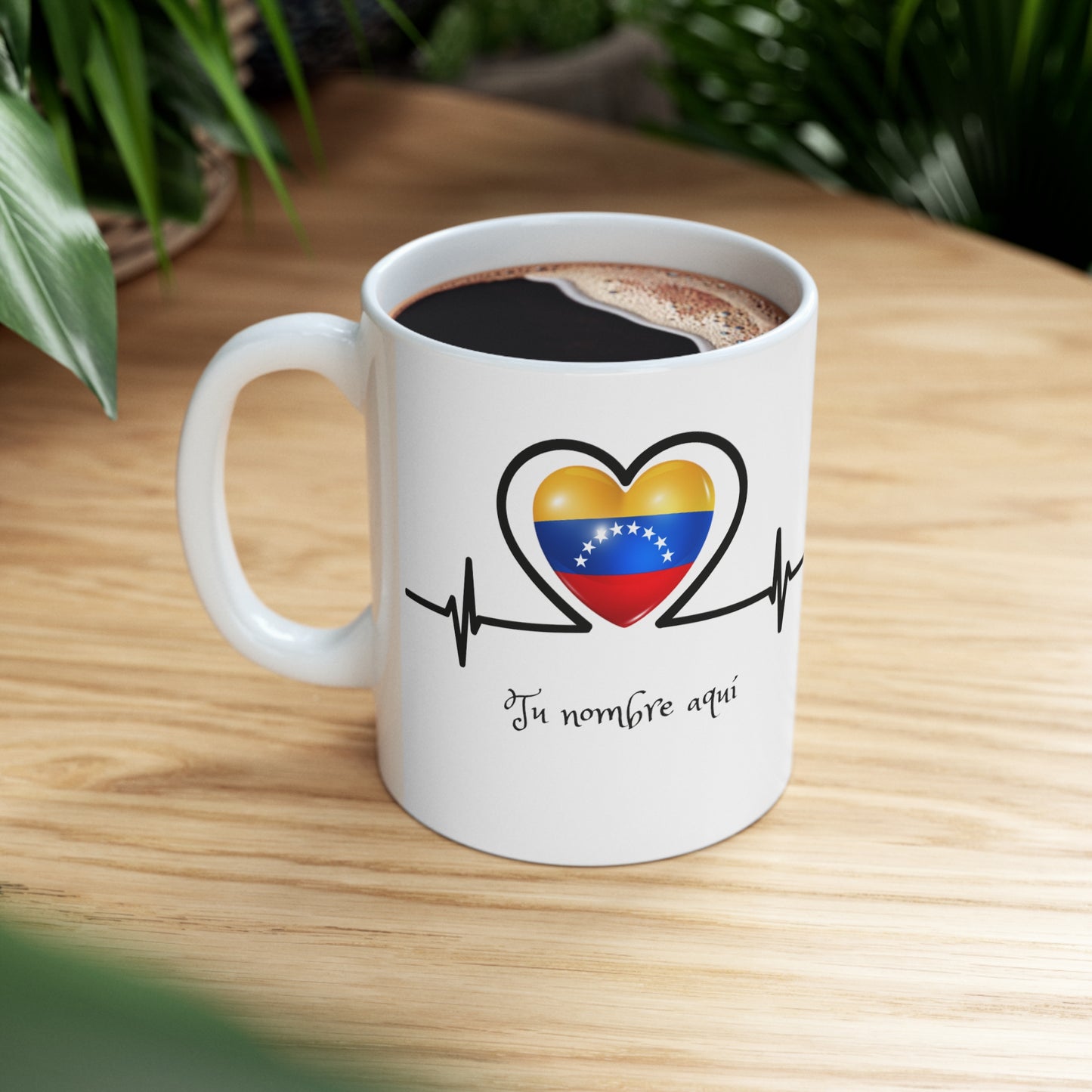 Taza de Cerámica 11 oz - Personalizada - Bandera de Venezuela