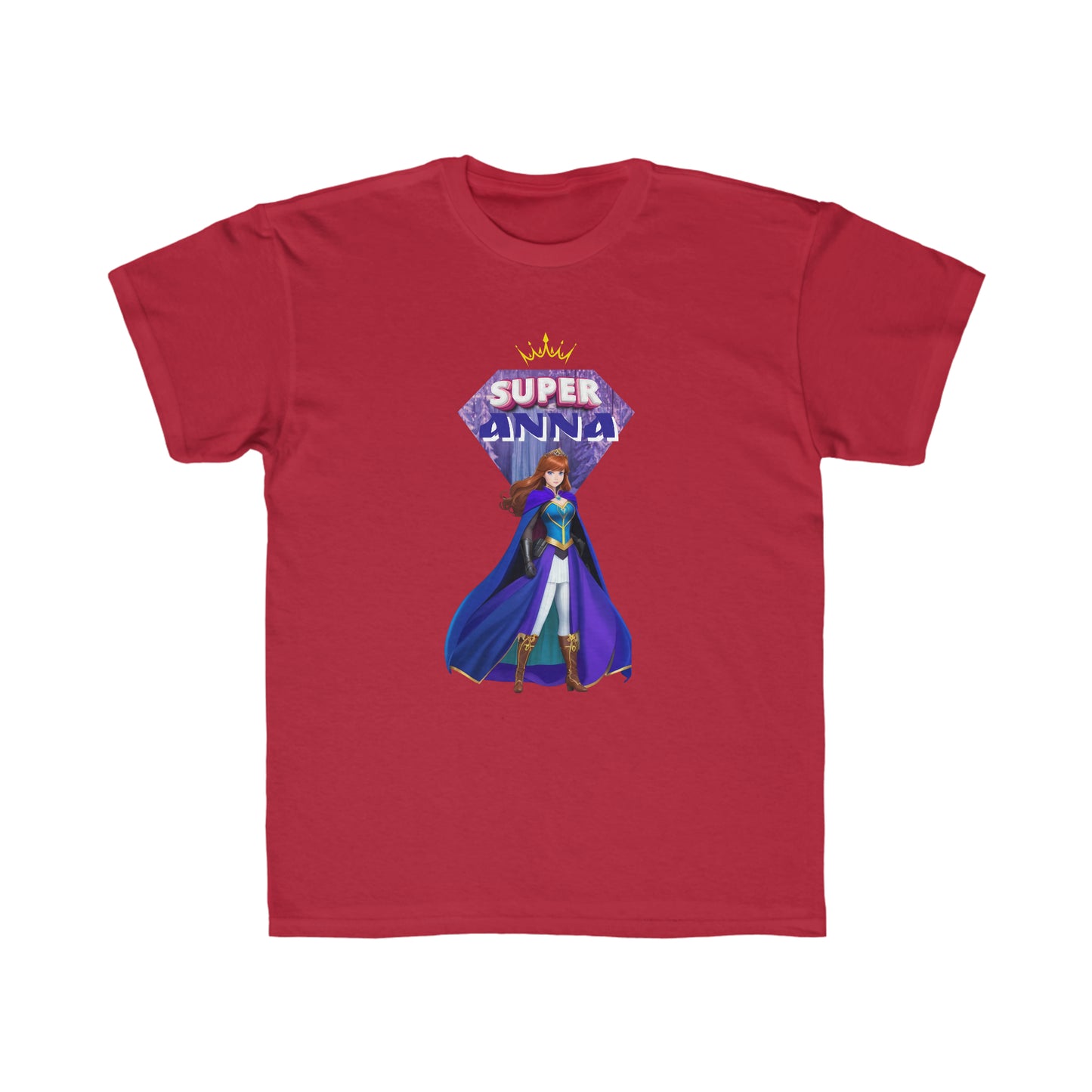 Camiseta de corte regular para niños - Princesas Heroína Anna