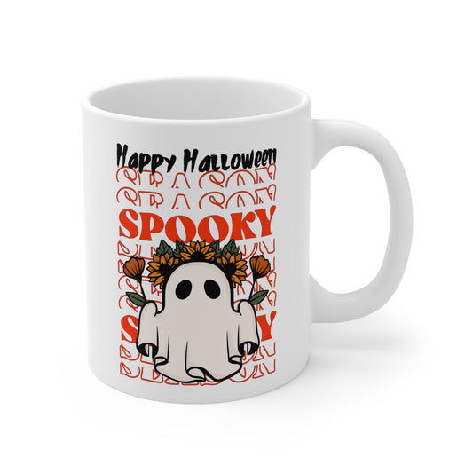 Ceramic Mug 11oz - Halloween - Little Ghost - 11