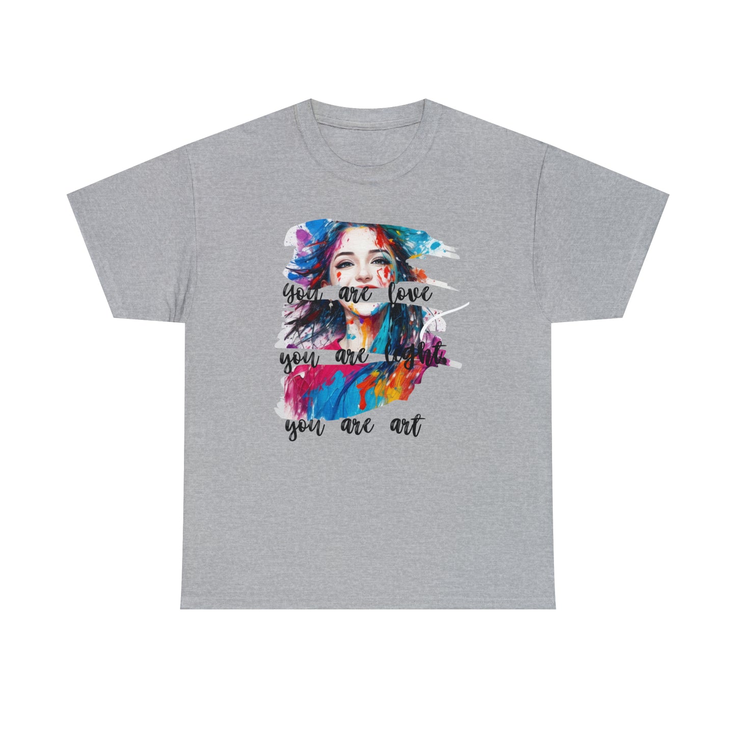 Camiseta unisex de algodón pesado - Amor y libertad - 03