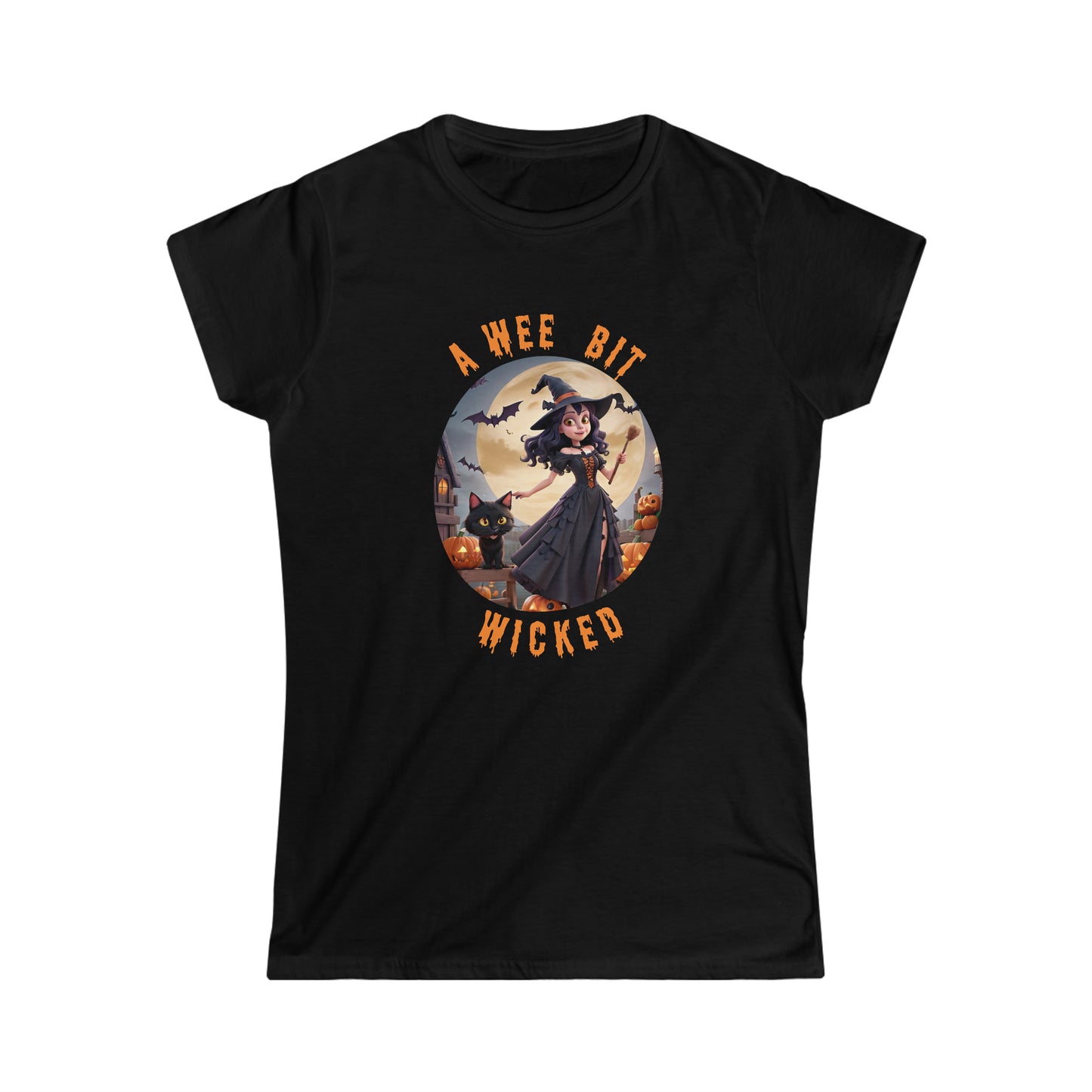 Camiseta Softstyle para mujer - Halloween - Un poquito malvado - 02
