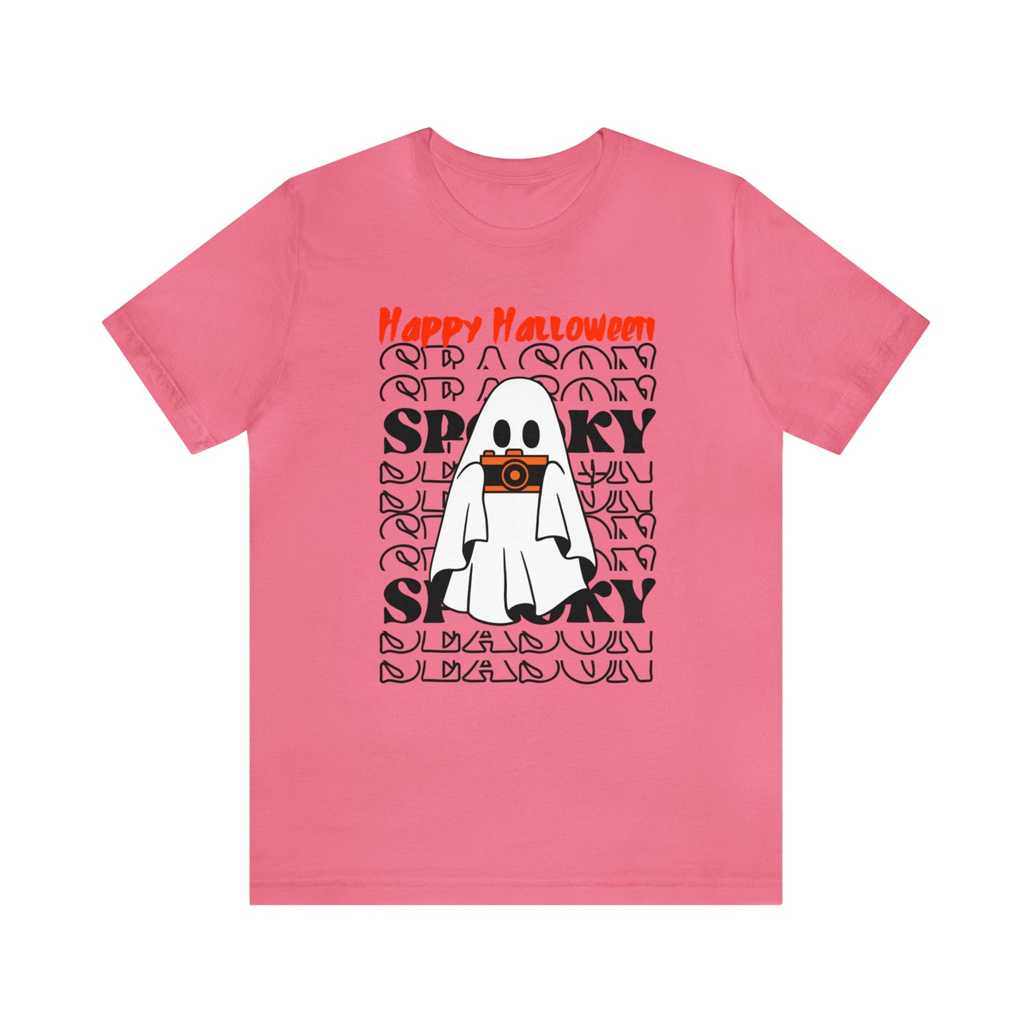 Unisex Jersey Short Sleeve Tee - Halloween - Little Ghost - 08