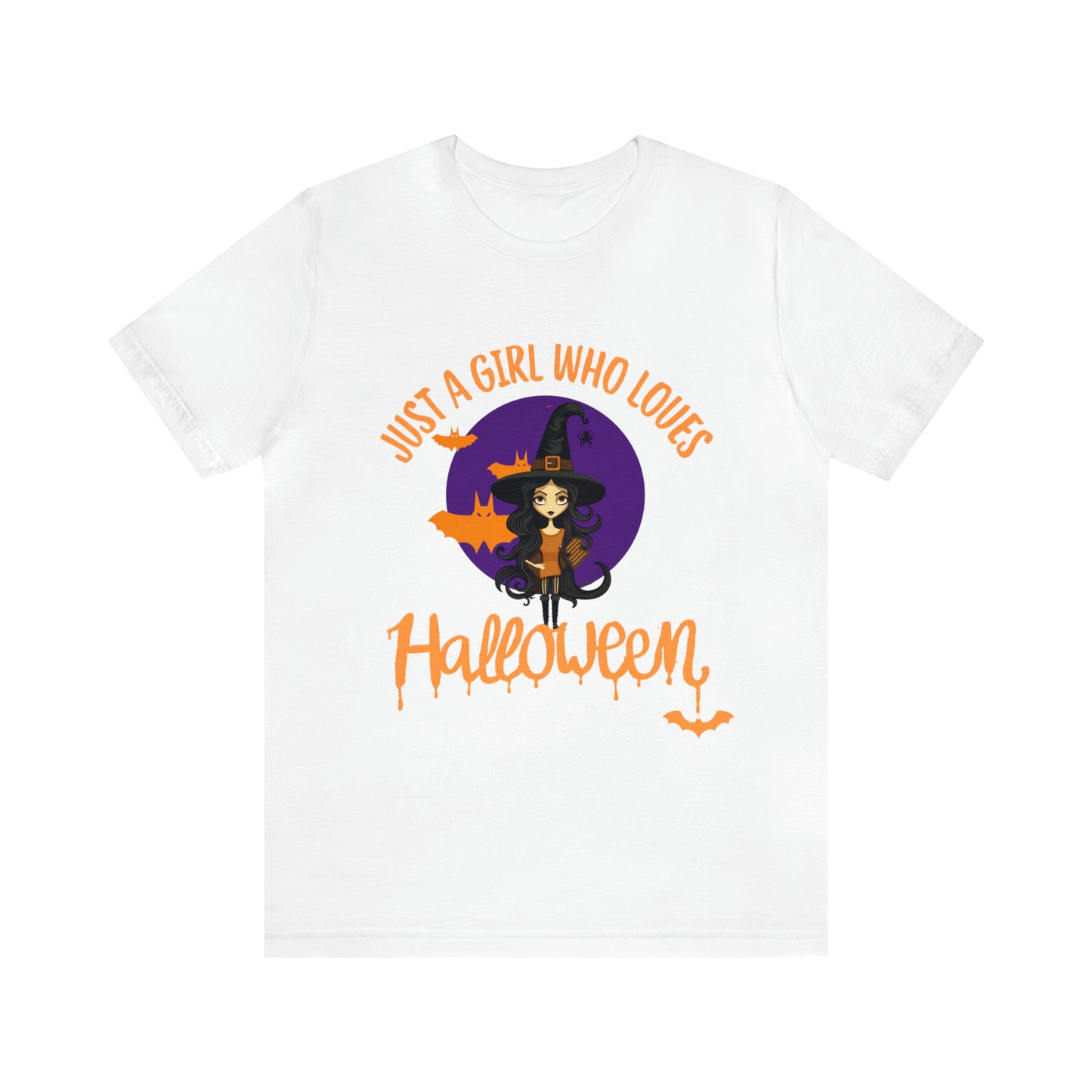 Unisex Jersey Short Sleeve Tee - Halloween - Just a Girl - 01