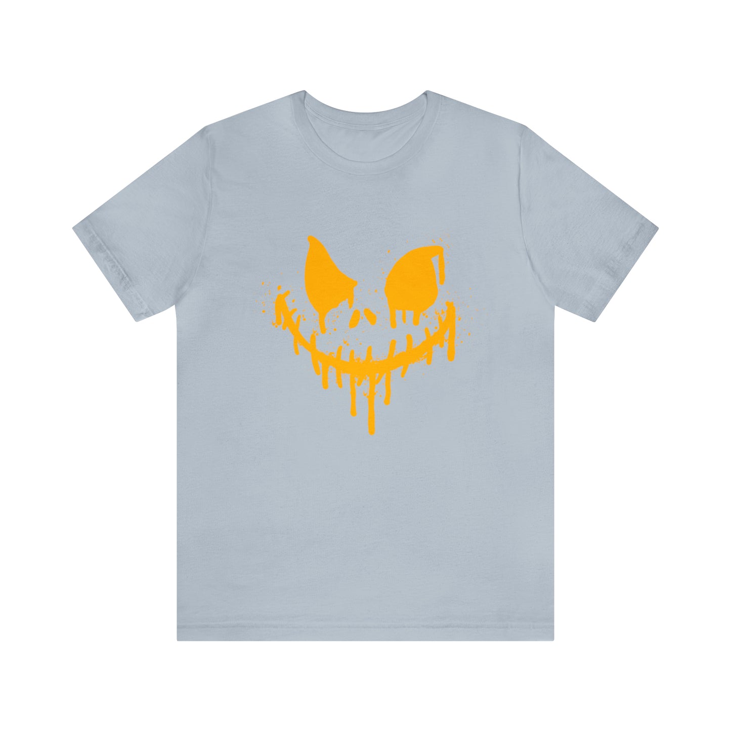 Camiseta de manga corta Unisex Jersey - Cara de terror de Halloween - 03