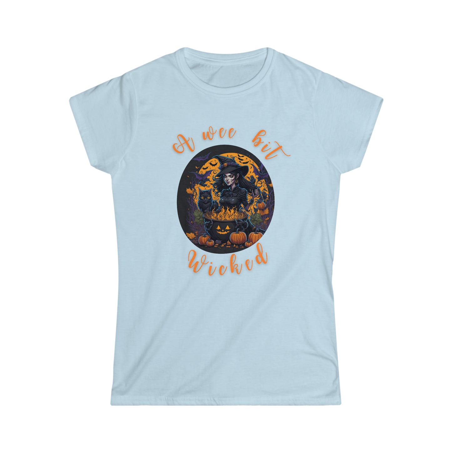 Women's Softstyle Tee - Halloween - A wee bit wicked - 01