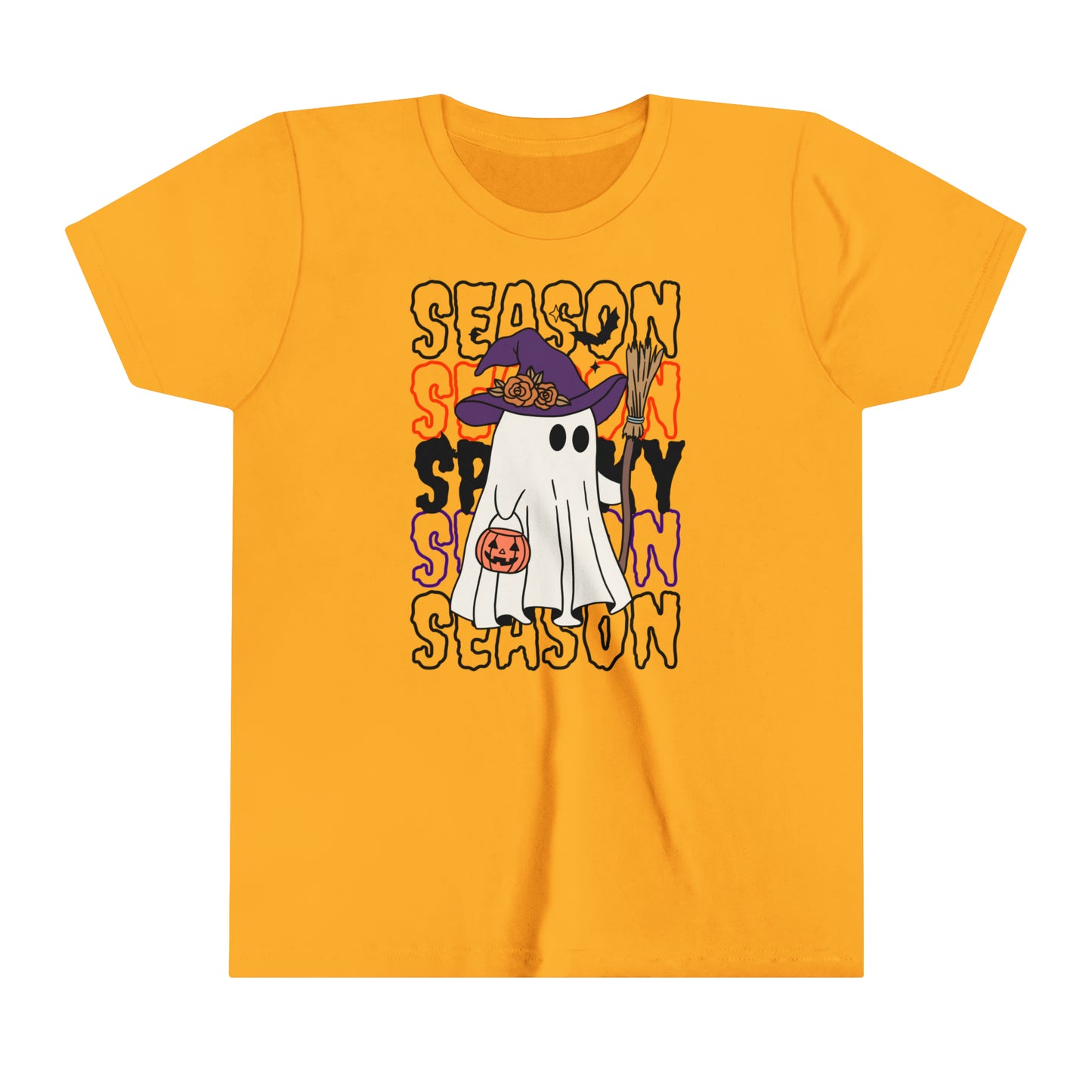 T-shirt à manches courtes pour jeunes - Halloween - Petit Fantôme - 13