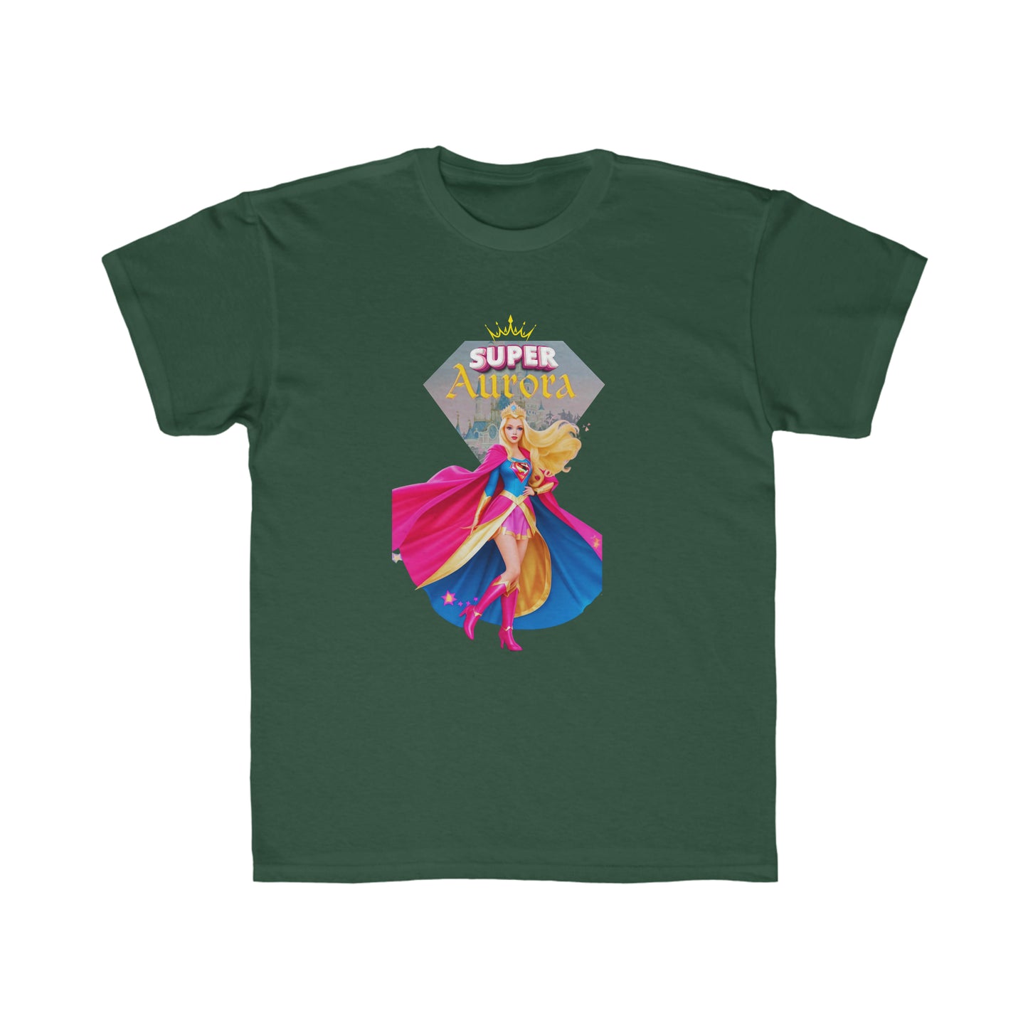 T-shirt coupe régulière pour enfants - Princesses Héroïne Aurore - 01