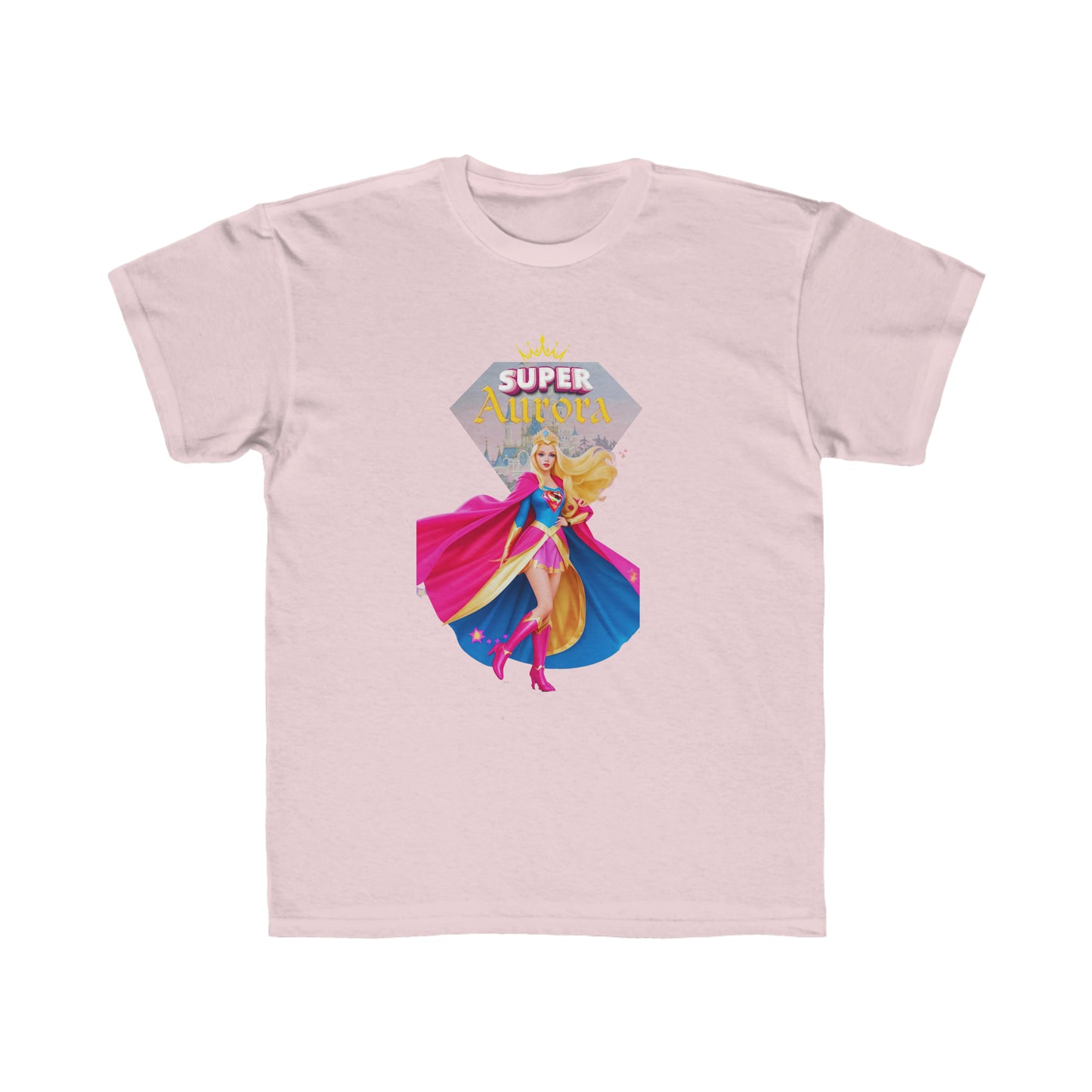 T-shirt coupe régulière pour enfants - Princesses Héroïne Aurore - 01