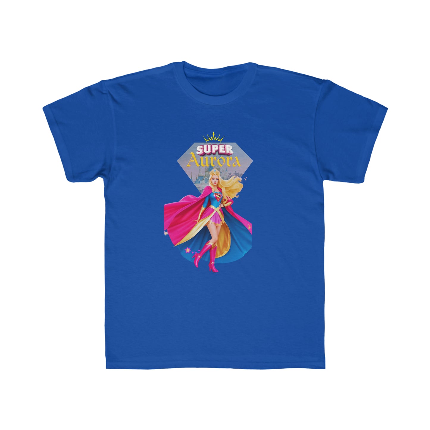 Camiseta de corte regular para niños - Princesas Heroína Aurora - 01