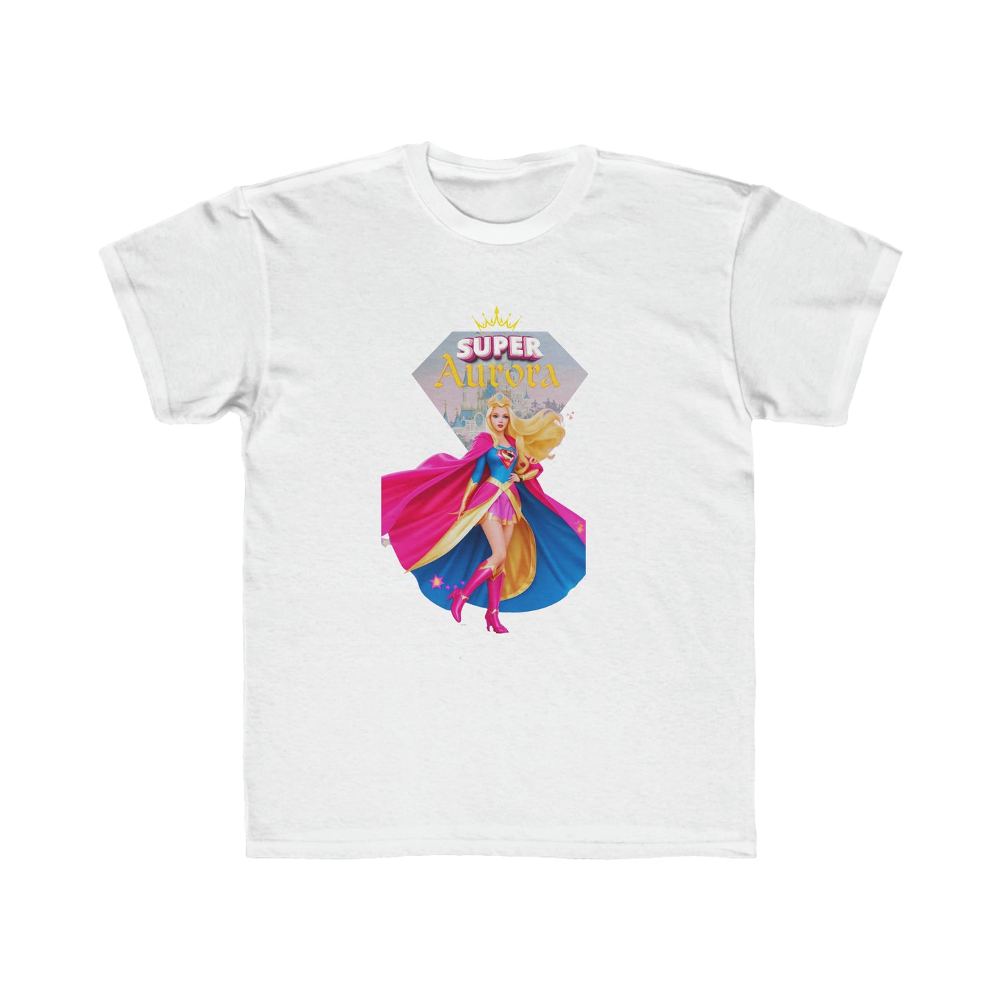 Camiseta de corte regular para niños - Princesas Heroína Aurora - 01