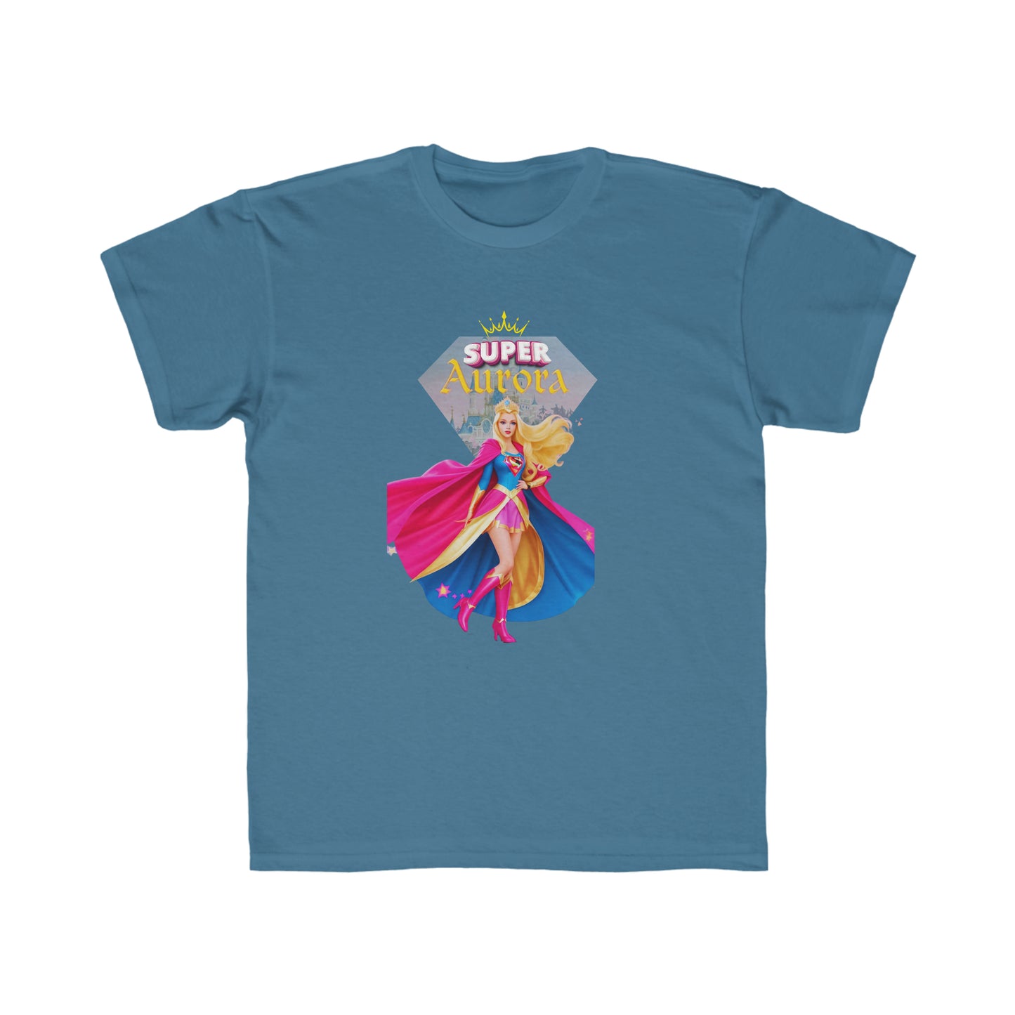 T-shirt coupe régulière pour enfants - Princesses Héroïne Aurore - 01