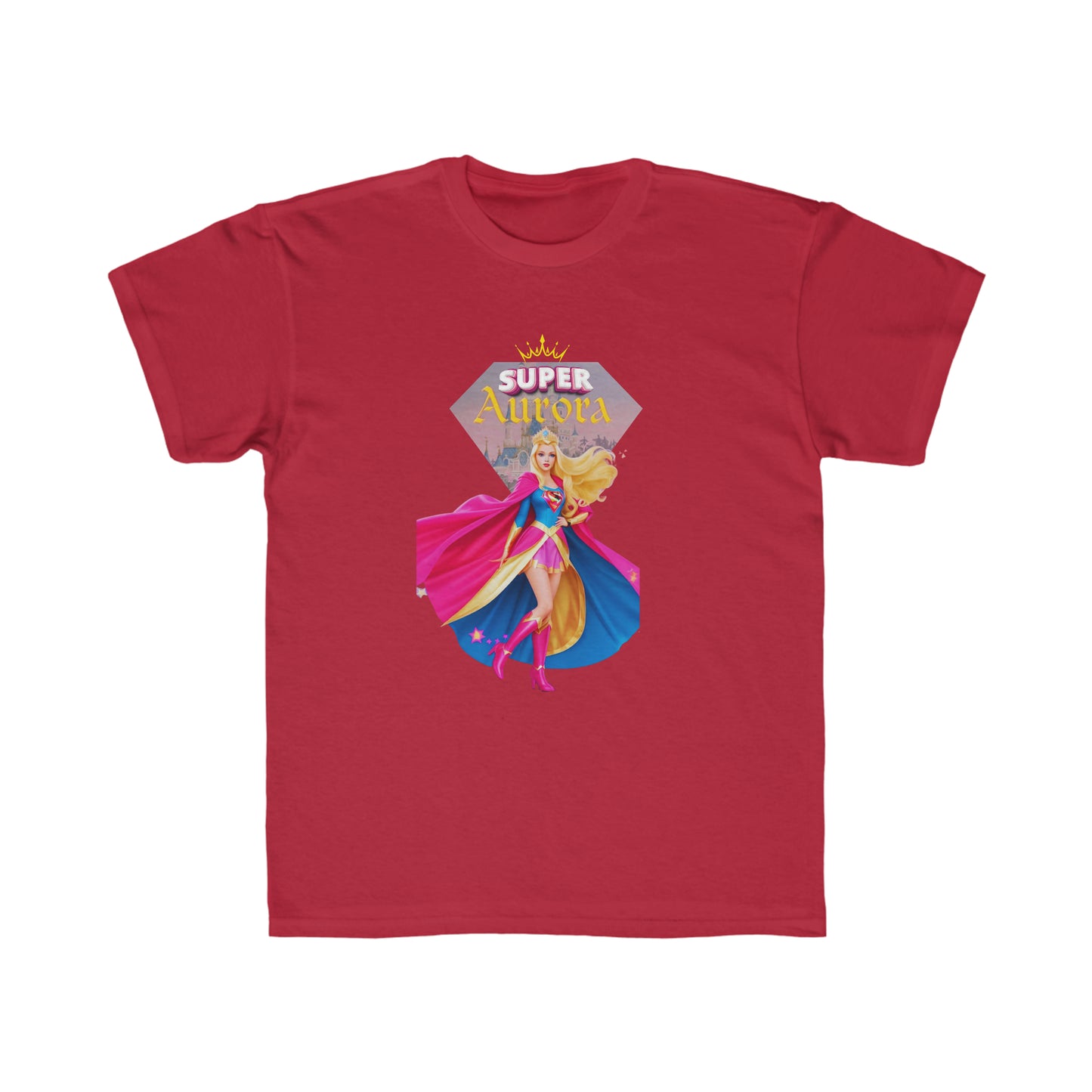 Camiseta de corte regular para niños - Princesas Heroína Aurora - 01