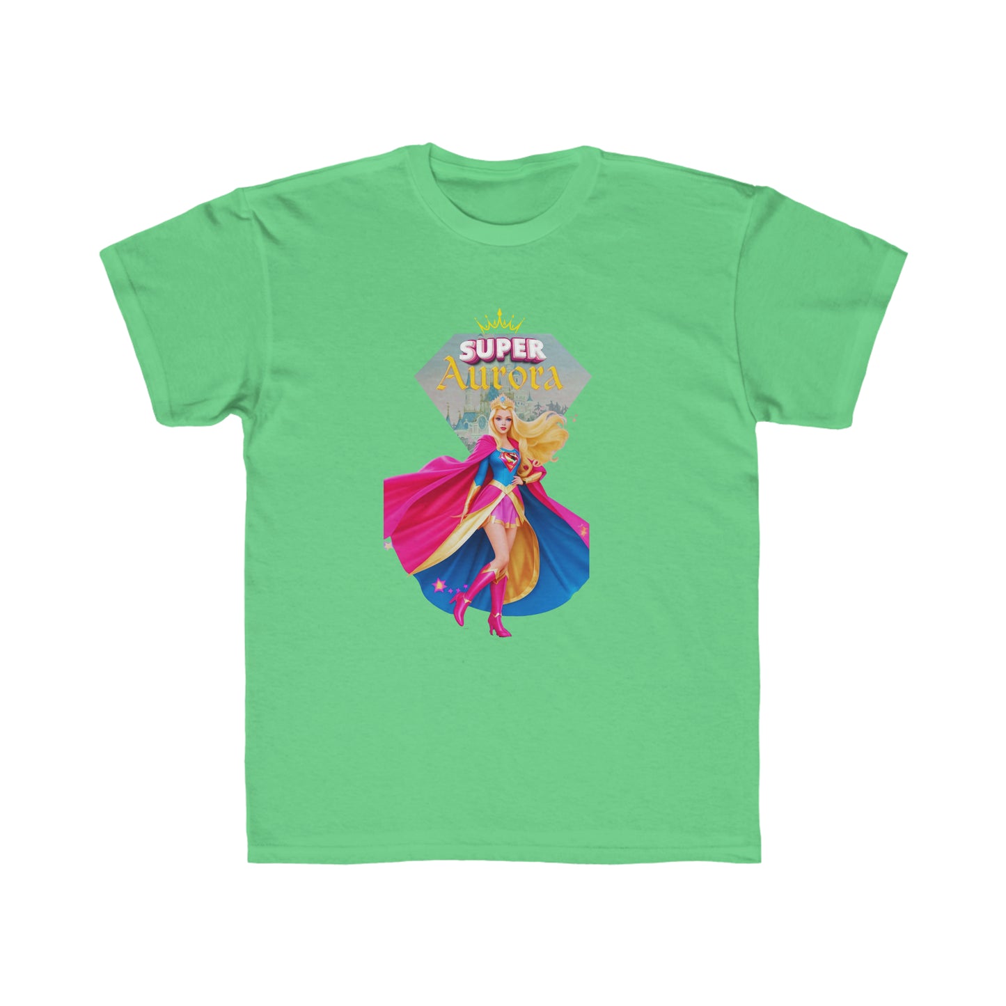 Camiseta de corte regular para niños - Princesas Heroína Aurora - 01