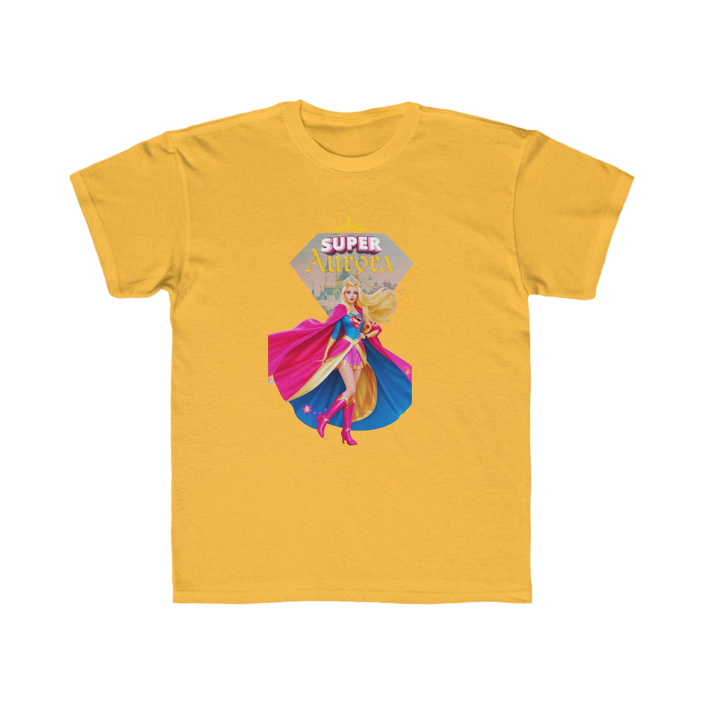 T-shirt coupe régulière pour enfants - Princesses Héroïne Aurore - 01