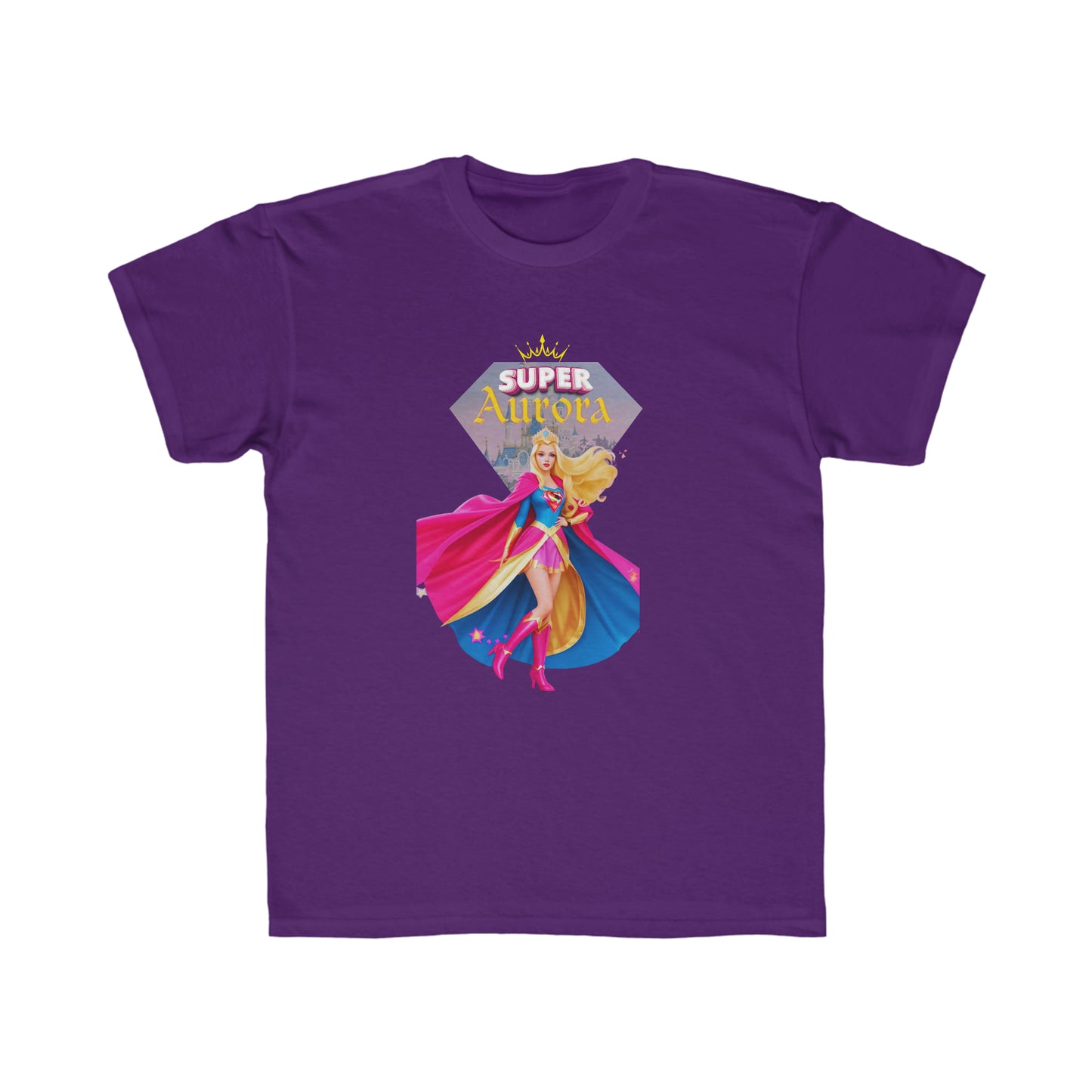 Camiseta de corte regular para niños - Princesas Heroína Aurora - 01