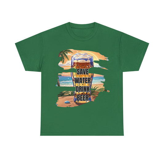Tee-shirt unisexe en coton épais - Verre de bière