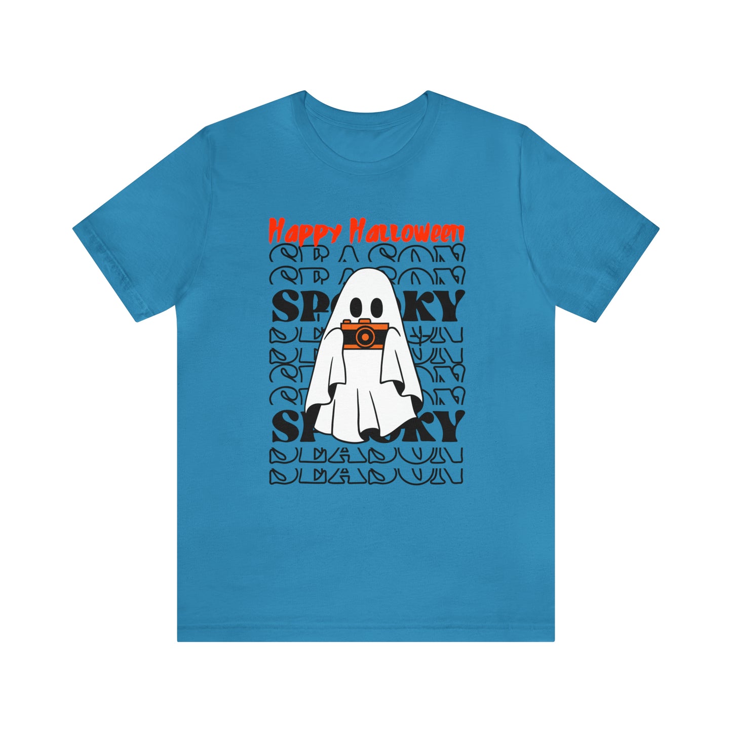 Camiseta de manga corta de jersey unisex - Halloween - Pequeño fantasma - 08