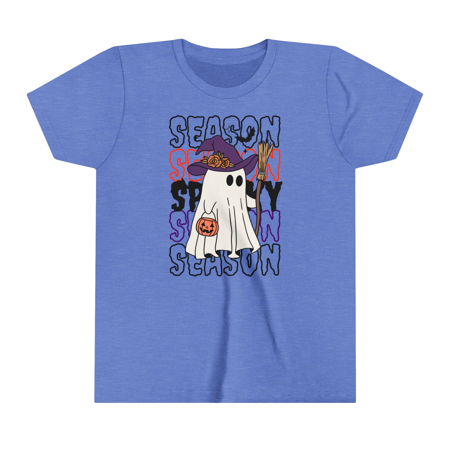 Youth Short Sleeve Tee - Halloween - Little Ghost - 13