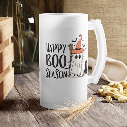Frosted Glass Beer Mug - Halloween - Little Ghost - 22