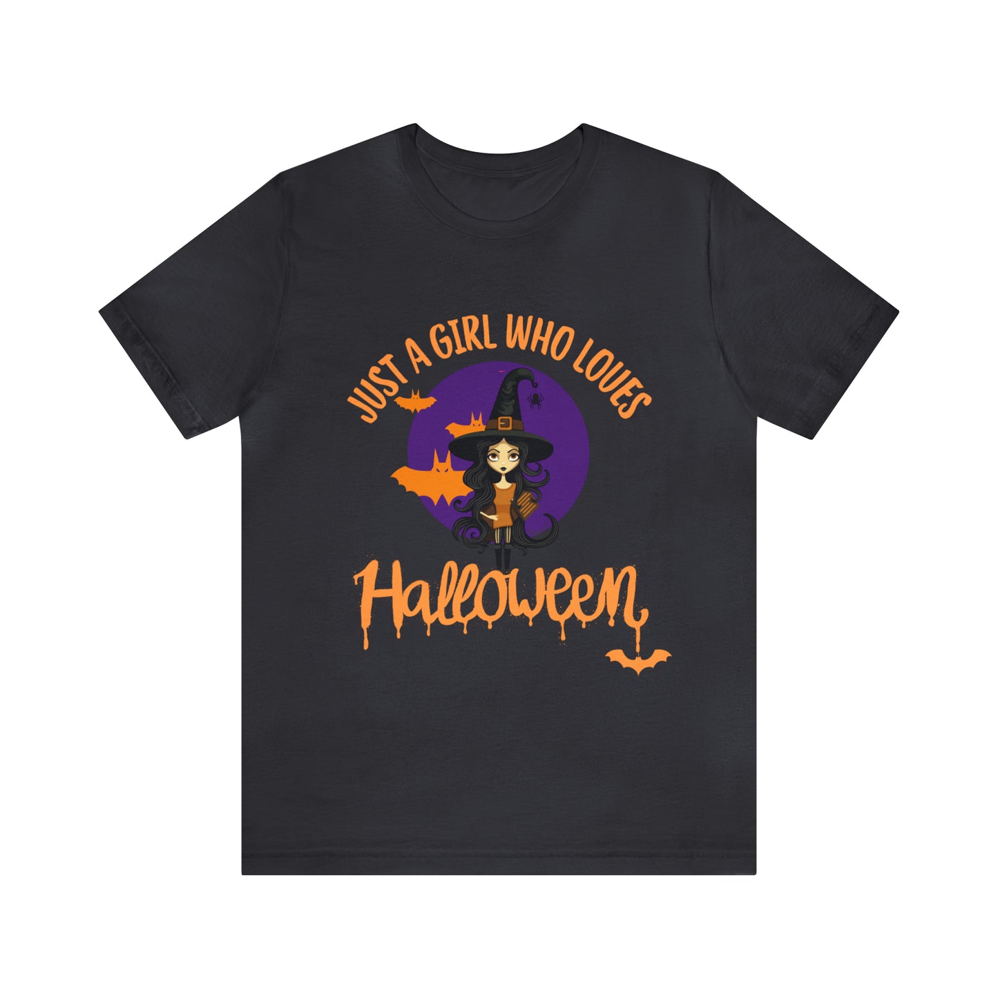 Tee-shirt à manches courtes en jersey unisexe - Halloween - Just a Girl - 01