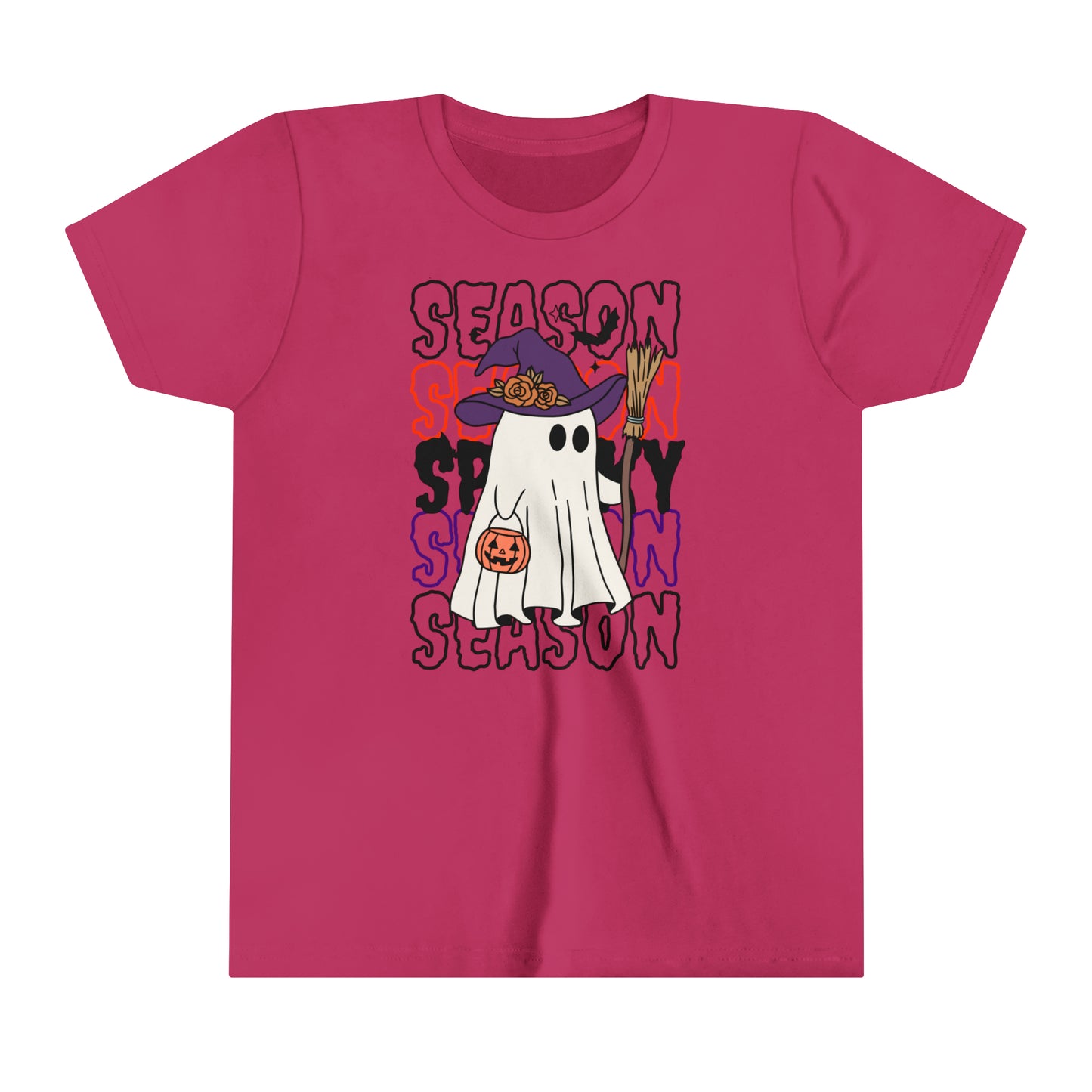 Camiseta de manga corta juvenil - Halloween - Little Ghost - 13