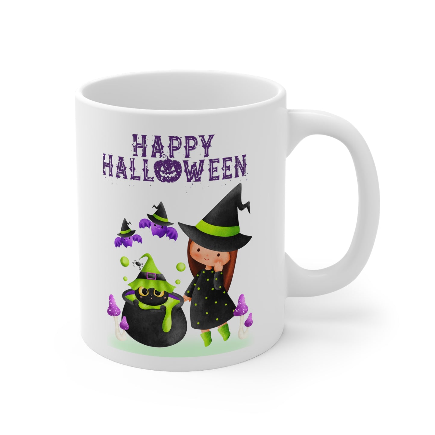 Mug en céramique 11oz - Halloween - Jeune sorcière - 01