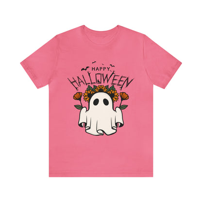 Camiseta de manga corta de jersey unisex - Halloween - Pequeño fantasma - 03