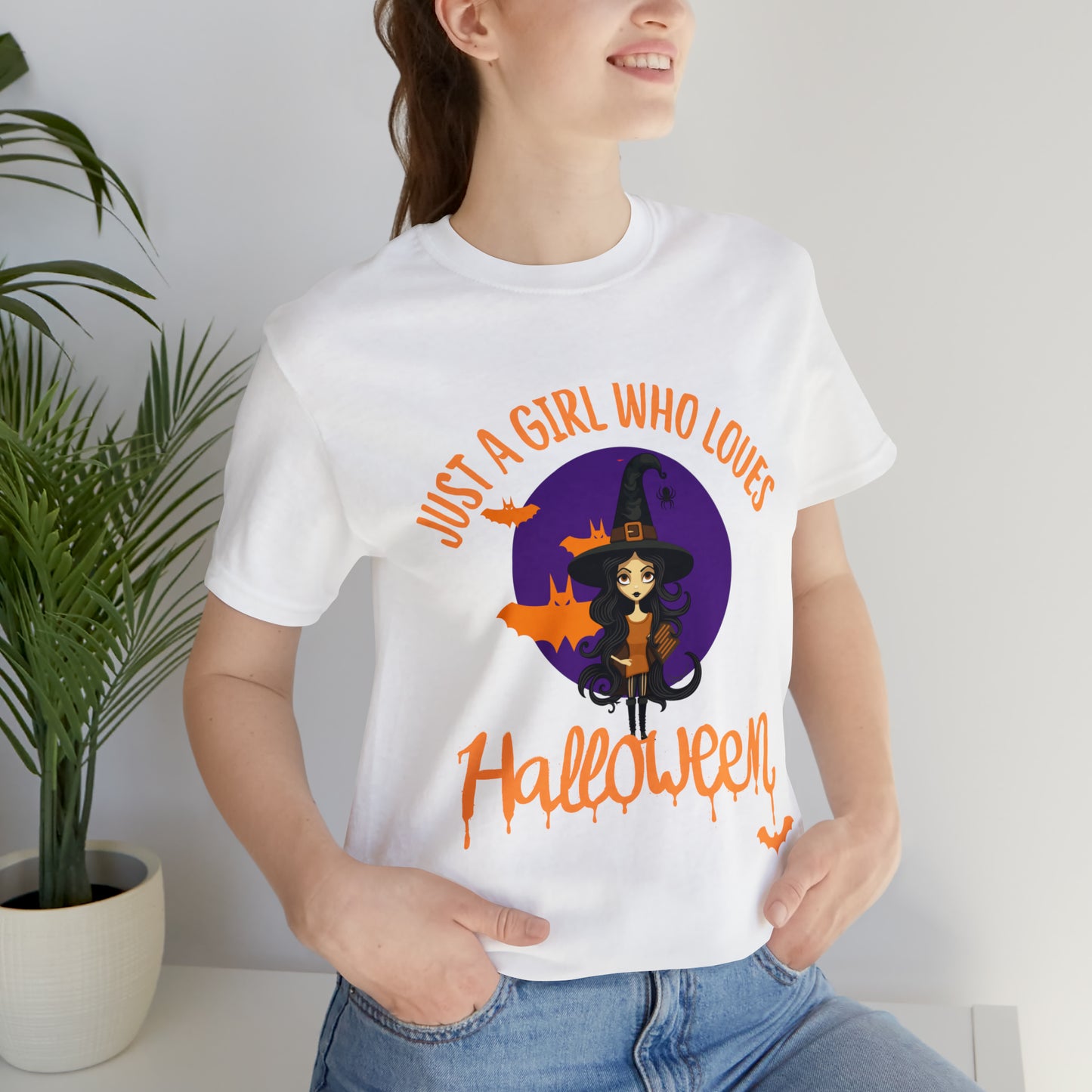 Camiseta de manga corta Unisex Jersey - Halloween - Sólo una niña - 01