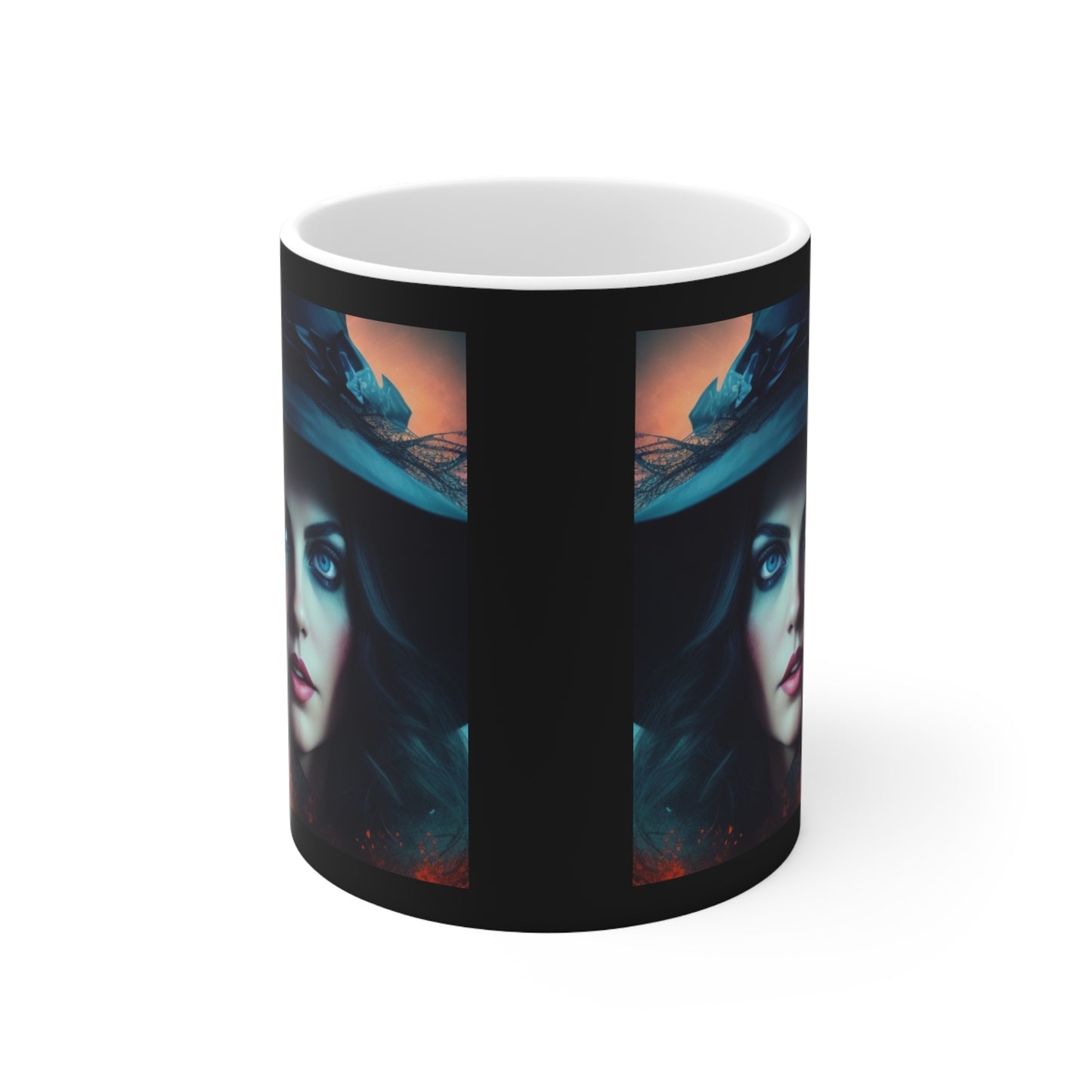 Ceramic Mug 11oz - Halloween Witch AI - 07