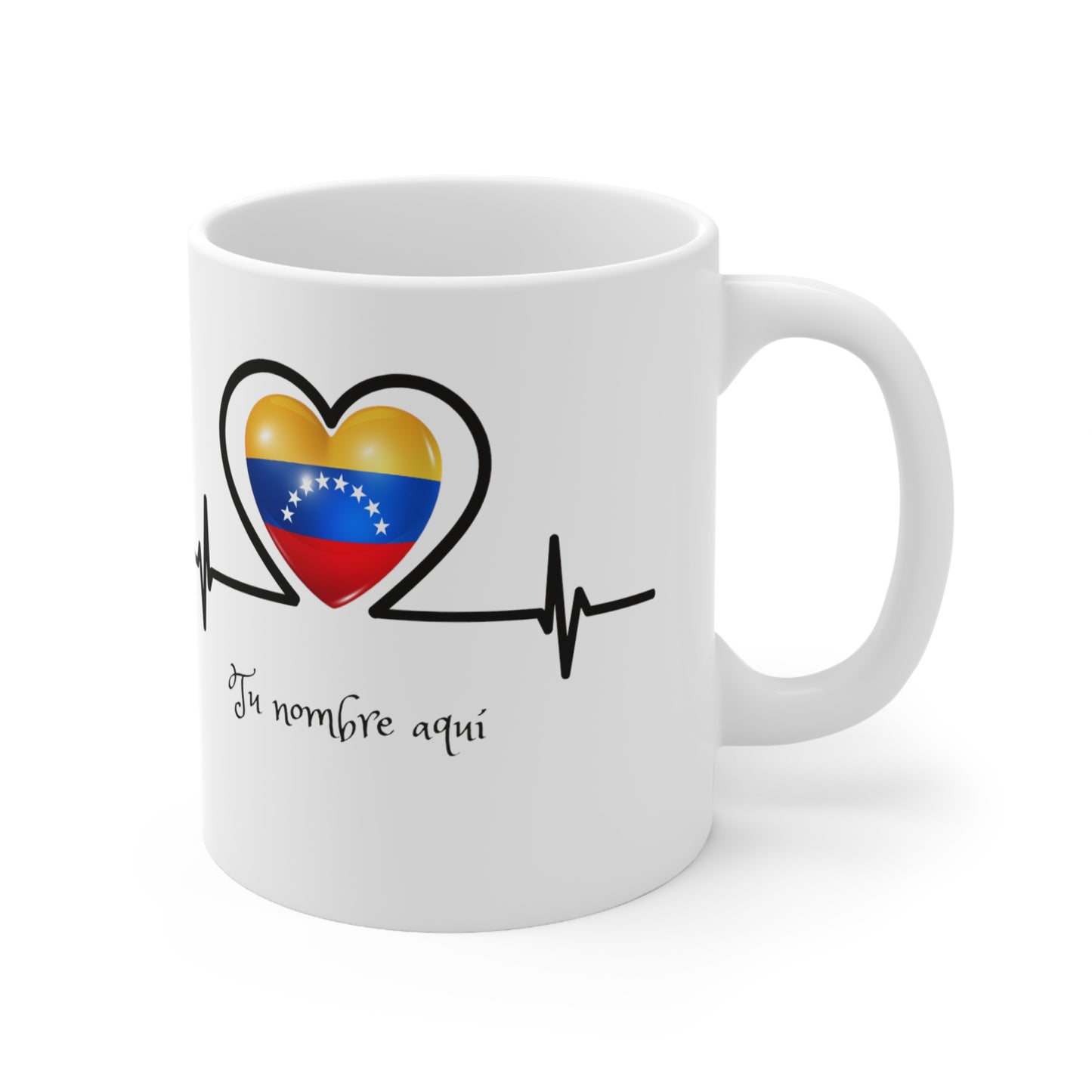 Mug en céramique 11 oz - Personnalisé - Drapeau du Venezuela