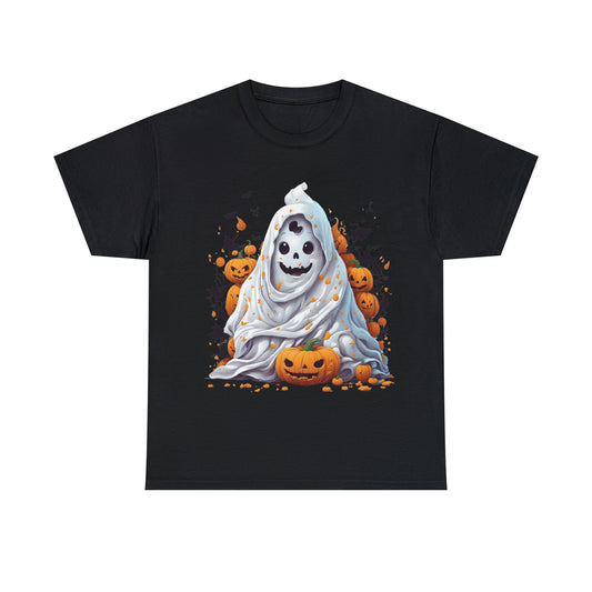 Camiseta unisex de algodón pesado - Fantasma de Halloween