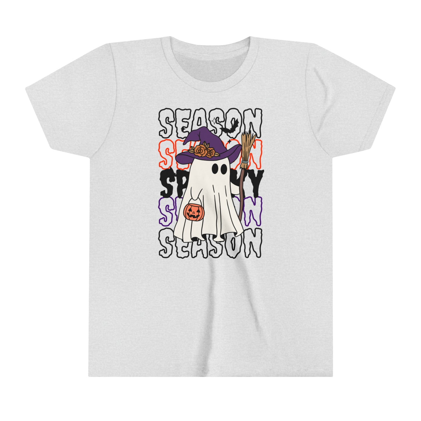 Youth Short Sleeve Tee - Halloween - Little Ghost - 13