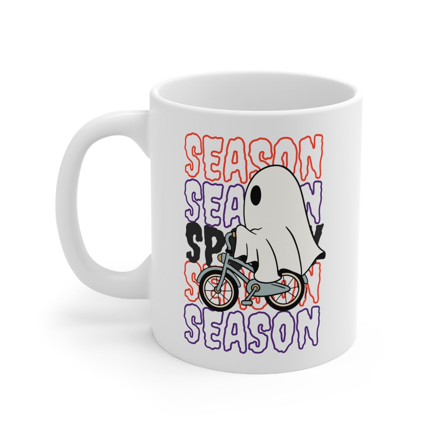 Ceramic Mug 11oz - Halloween - Little Ghost - 18