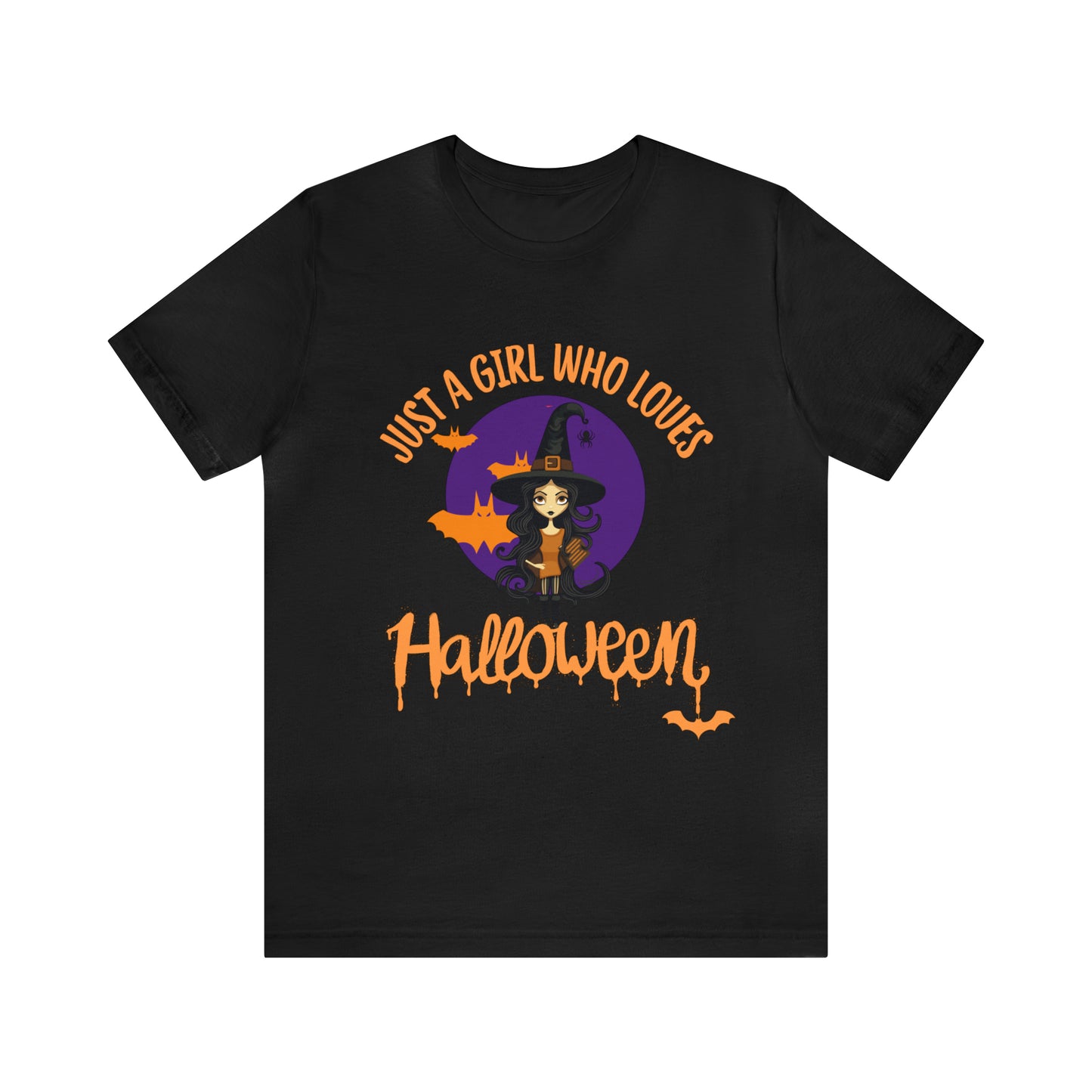 Tee-shirt à manches courtes en jersey unisexe - Halloween - Just a Girl - 01