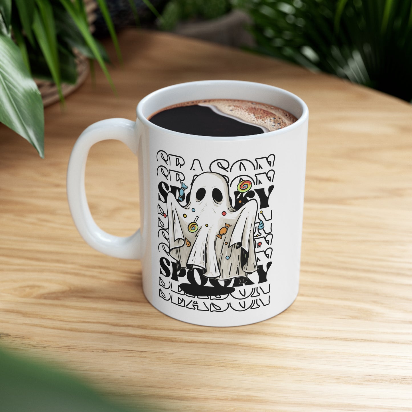 Ceramic Mug 11oz - Halloween - Little Ghost - 05