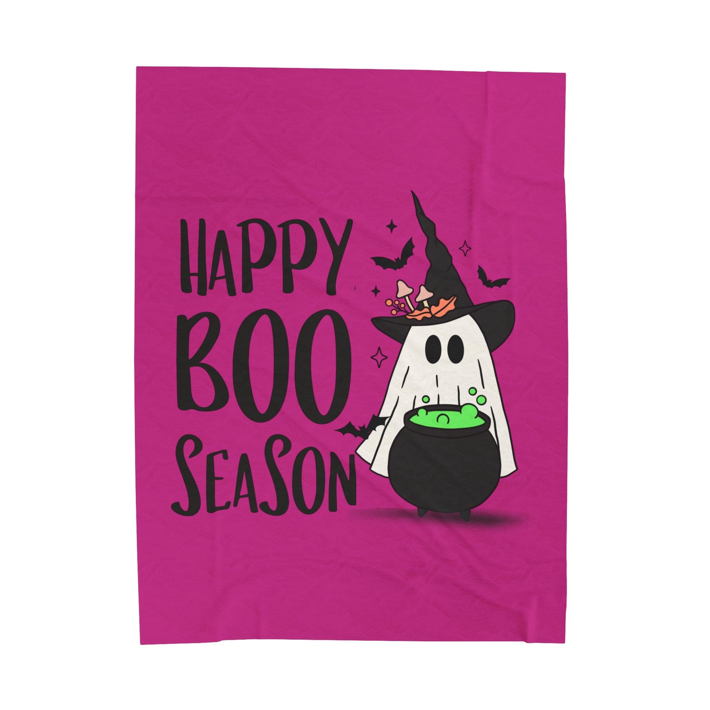 Velveteen Plush Blanket - Halloween - Little Ghost - 20-03