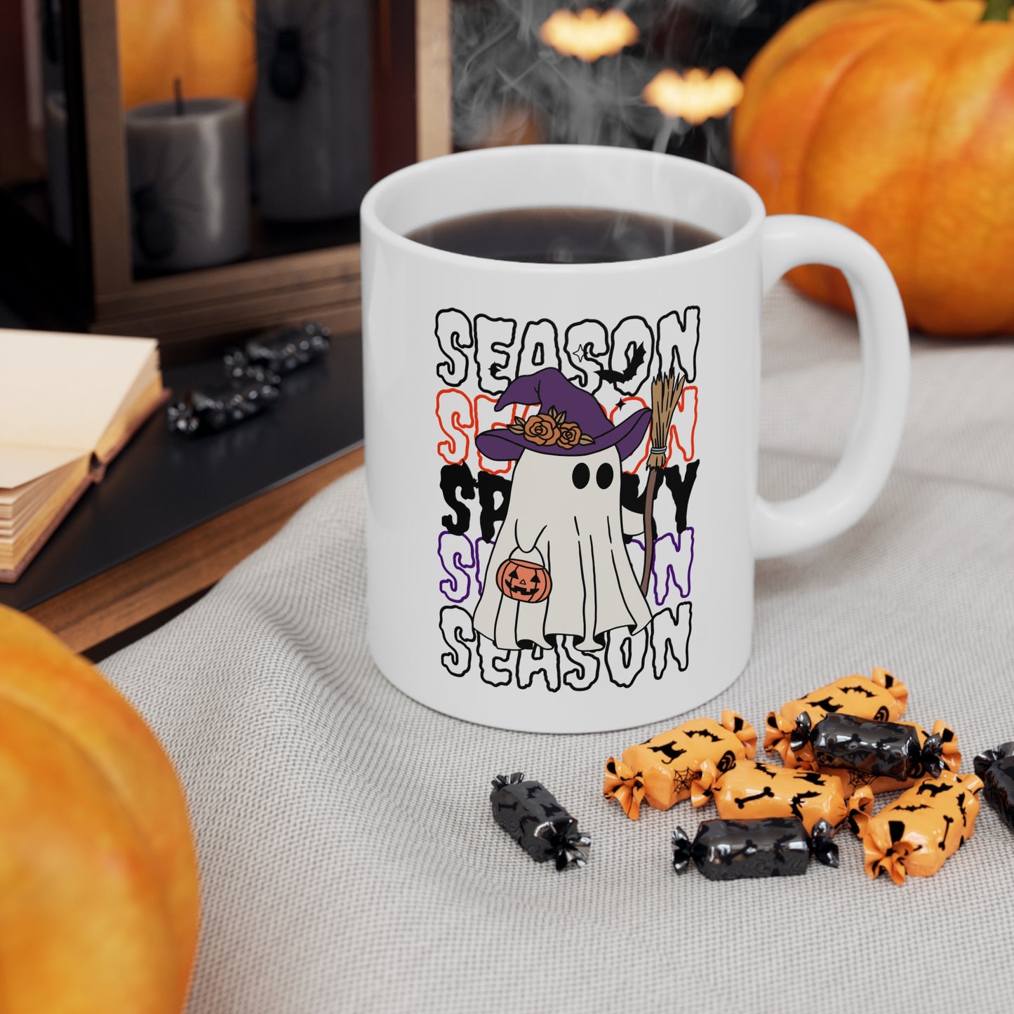 Mug en céramique 11oz - Halloween - Petit Fantôme - 13