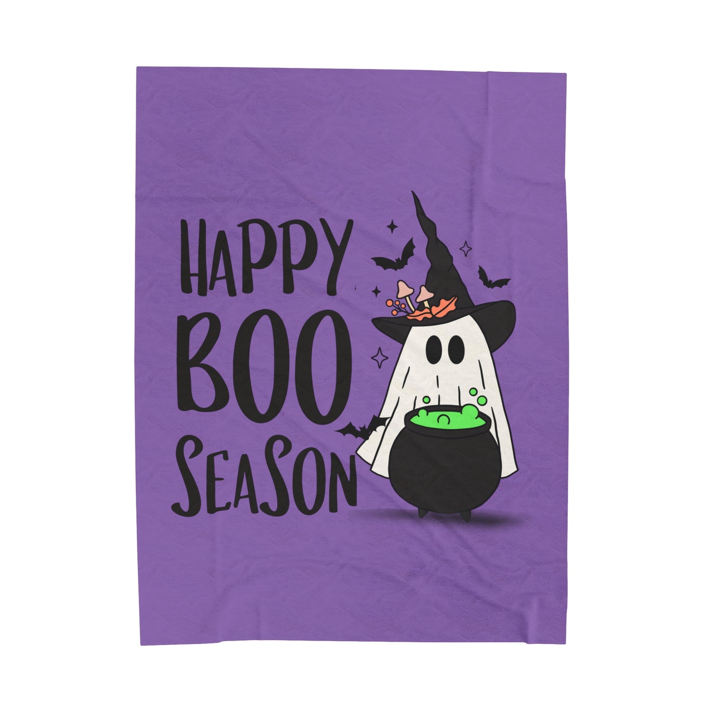 Velveteen Plush Blanket - Halloween - Little Ghost - 20-02